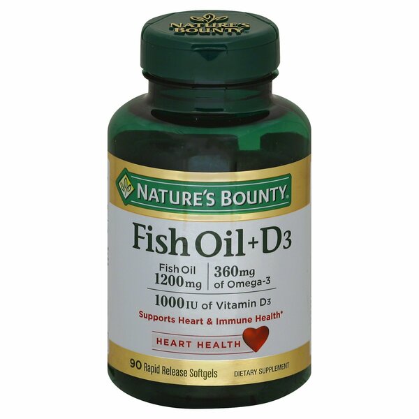 Natures Bounty Nature'S Bounty Grade Fish Oil + D 1000Mg 245224